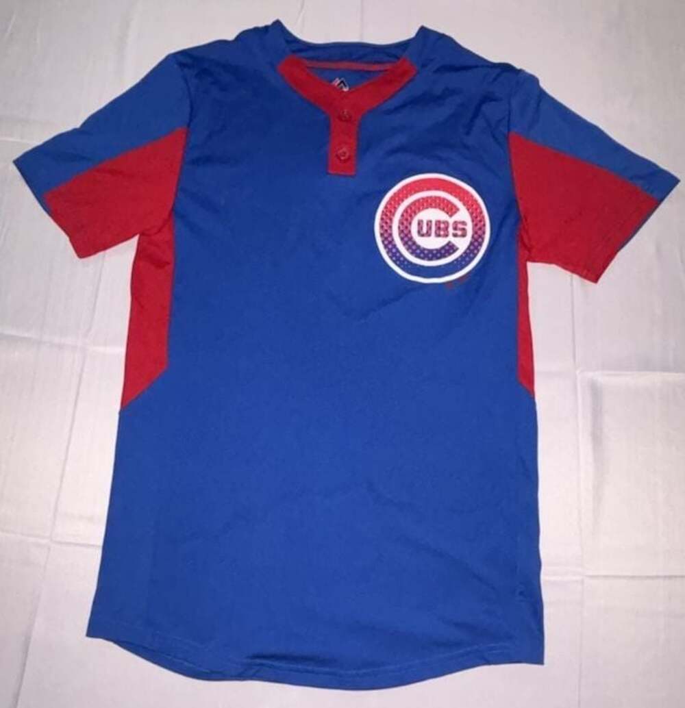 Majestic Chicago Cubs Cool Base 2-Button Baseball Jersey Size S #6